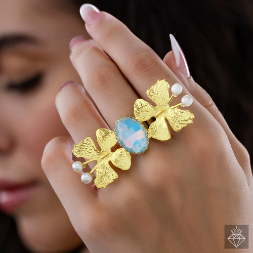 PRAO Anti-Tarnish Butterfly Ring (Adjustable Size)